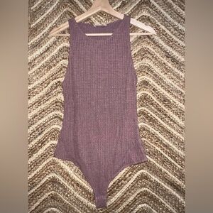 Bear Dance Women's Wine Colored Sleeveless Bodysuit,Size L,Great Condition